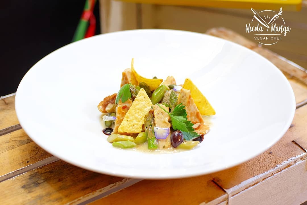 Un piatto vegan de La Casina di Alice