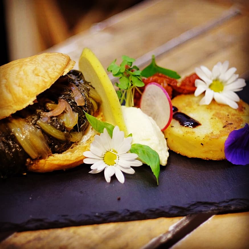 Un piatto vegan de La Casina di Alice